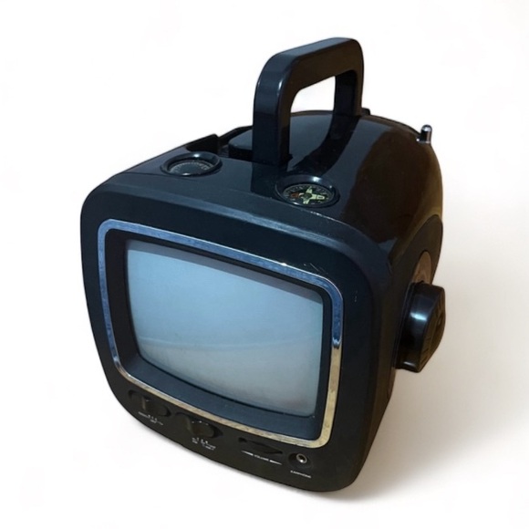 Claybrooke 5-in-1 TV Companion-TV, AM/FM Radio, Flashlight, Thermometer, Compass - Picture 1 of 8